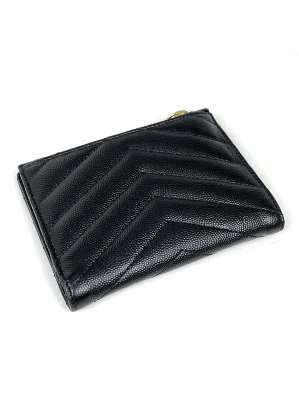 Saint Laurent Bifold Wallet Leather Black - Picture 2 of 8